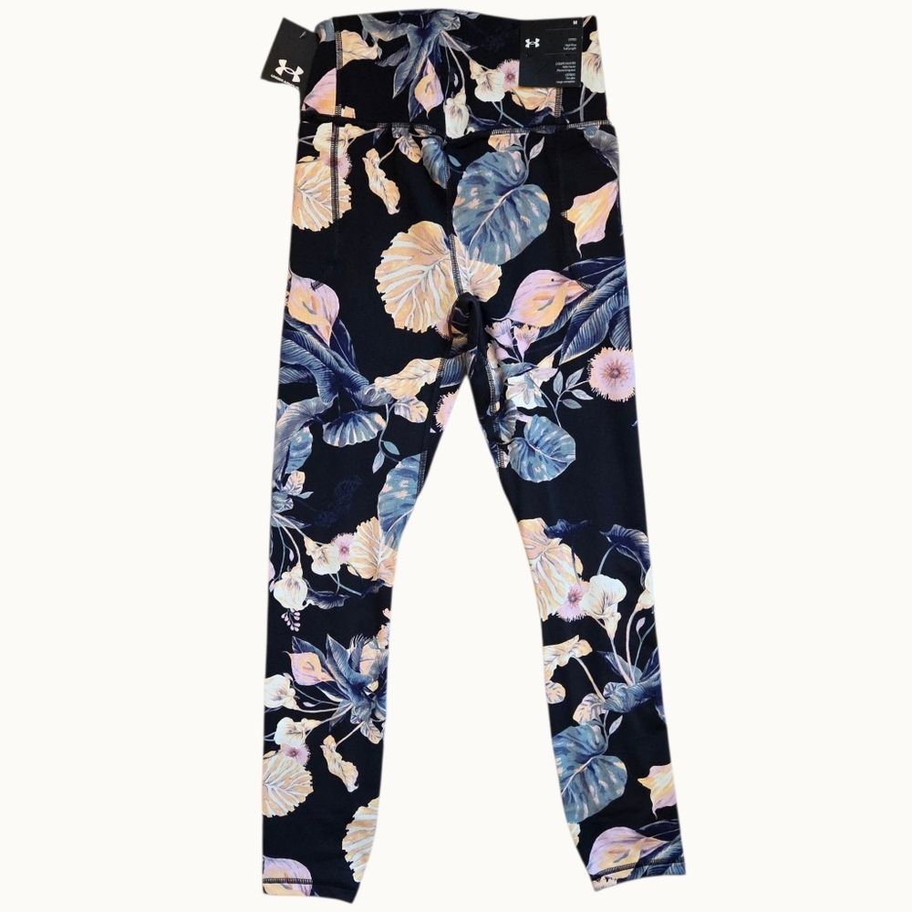 NWT Under Armour Meridian High-Rise Full Length Leggings | Floral Print - Picture 3 of 8